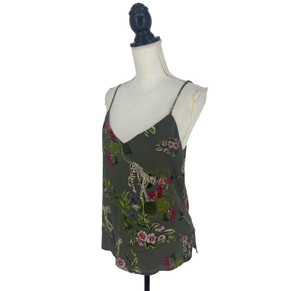 L'Agence Jane Camisole Tank French Moss Multi Silk Cami Size S - Picture 6 of 12